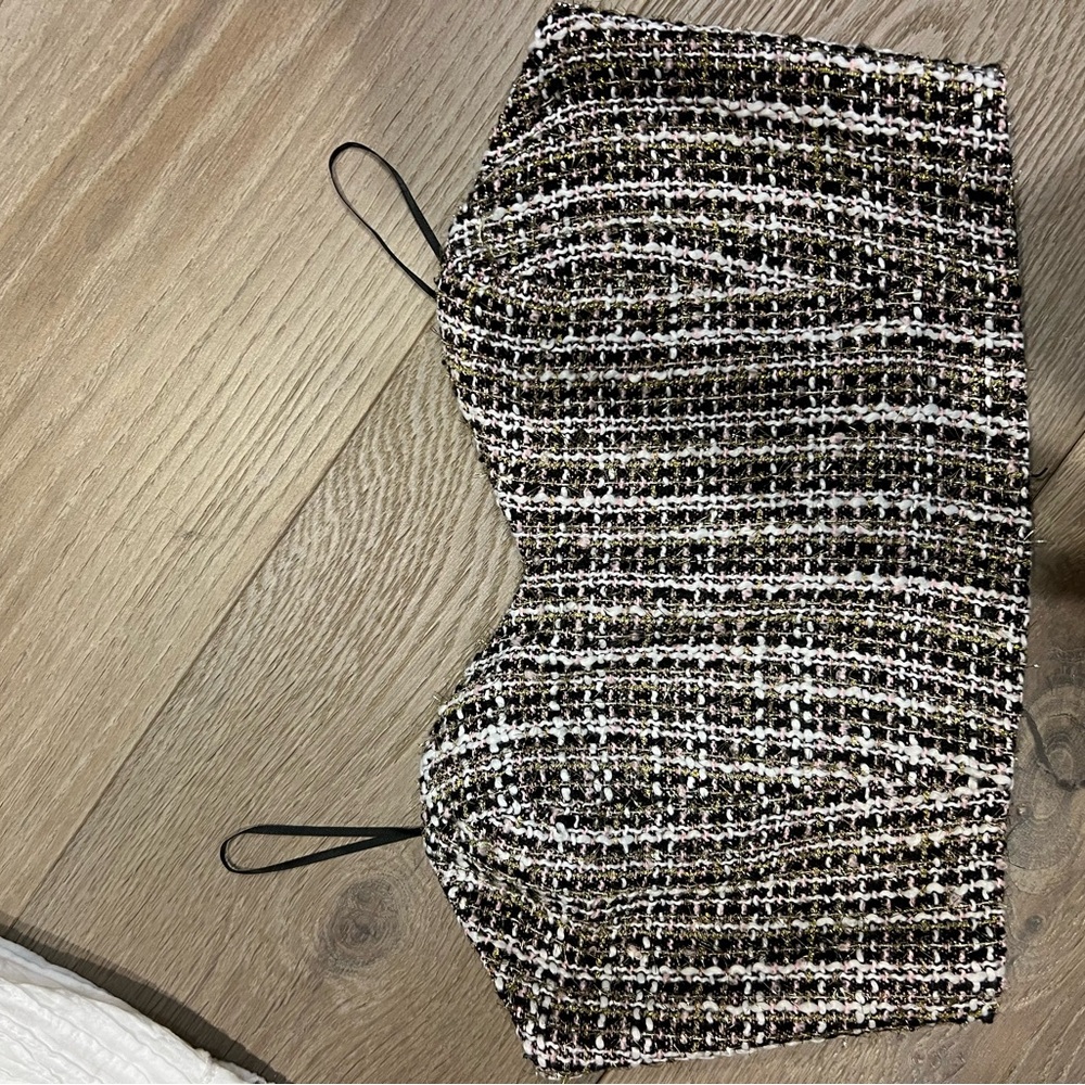 hausen Tweed Crop Top